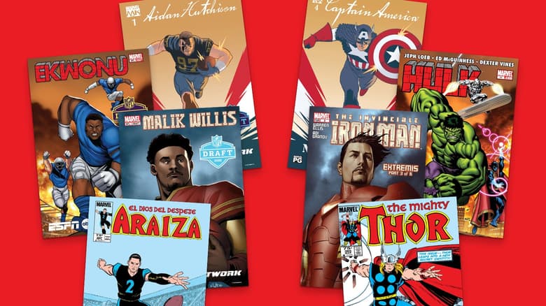 Marvel and ESPN Share Homage Co Featuring NFL Dra Players