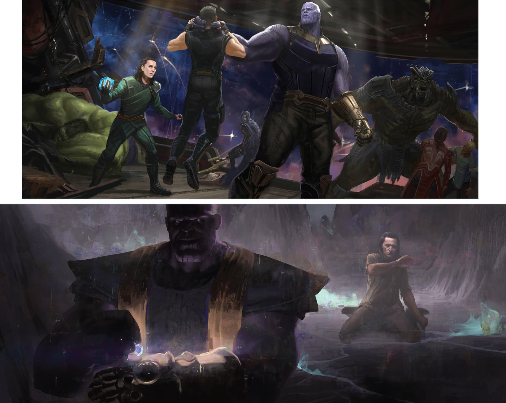 Thanos, Thor, Loki - The Art of the Marvel Cinematic Universe