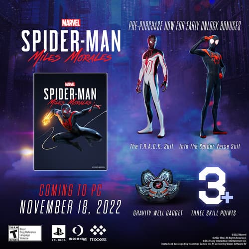 Marvel's Spider-Man: Miles Morales on PC Pre-Purchase Bonuses