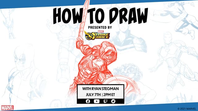 How to Draw Taskmaster Live! Presented by Marvel Strike