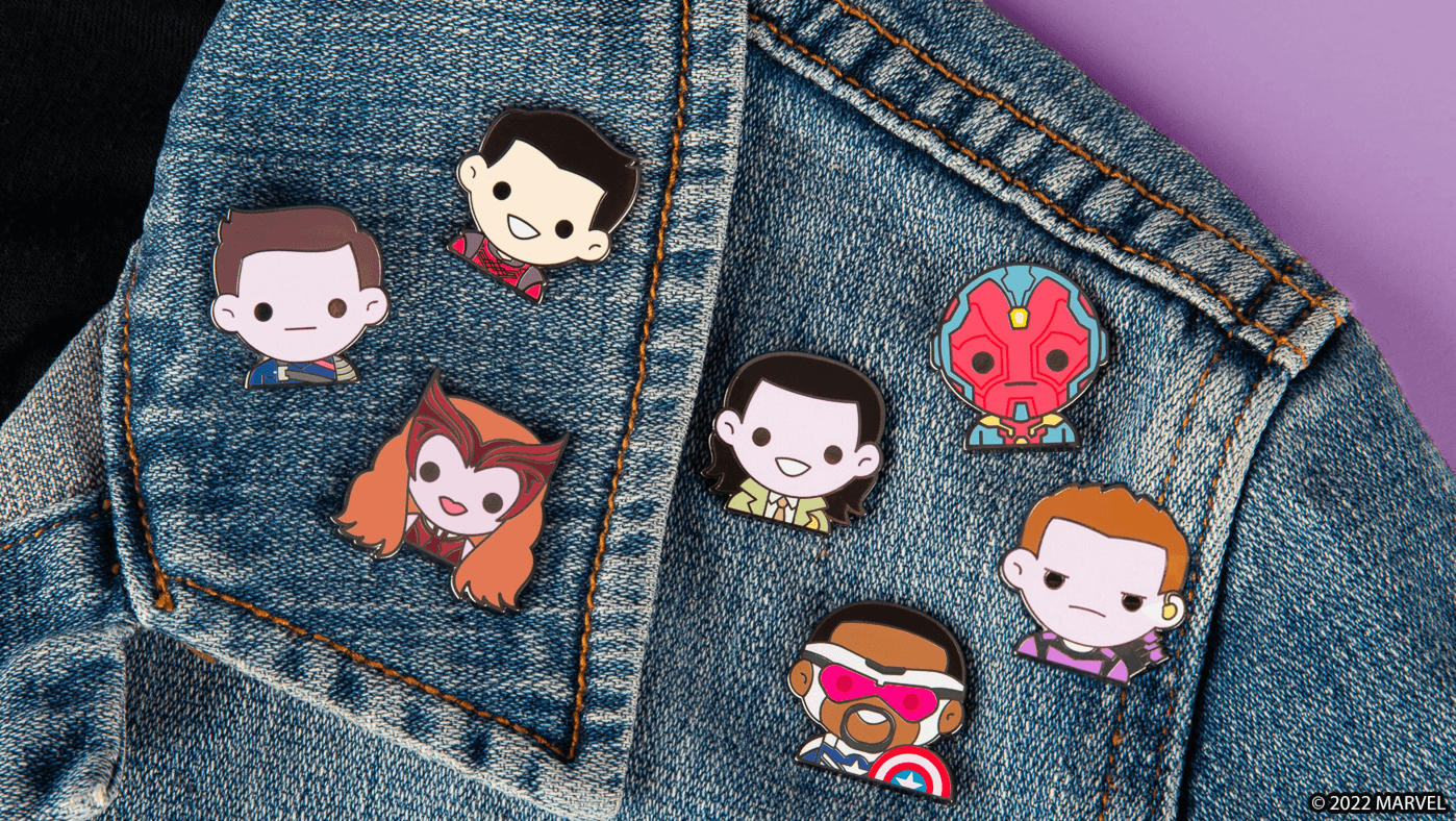 100% Soft Marvel Emoji Pins