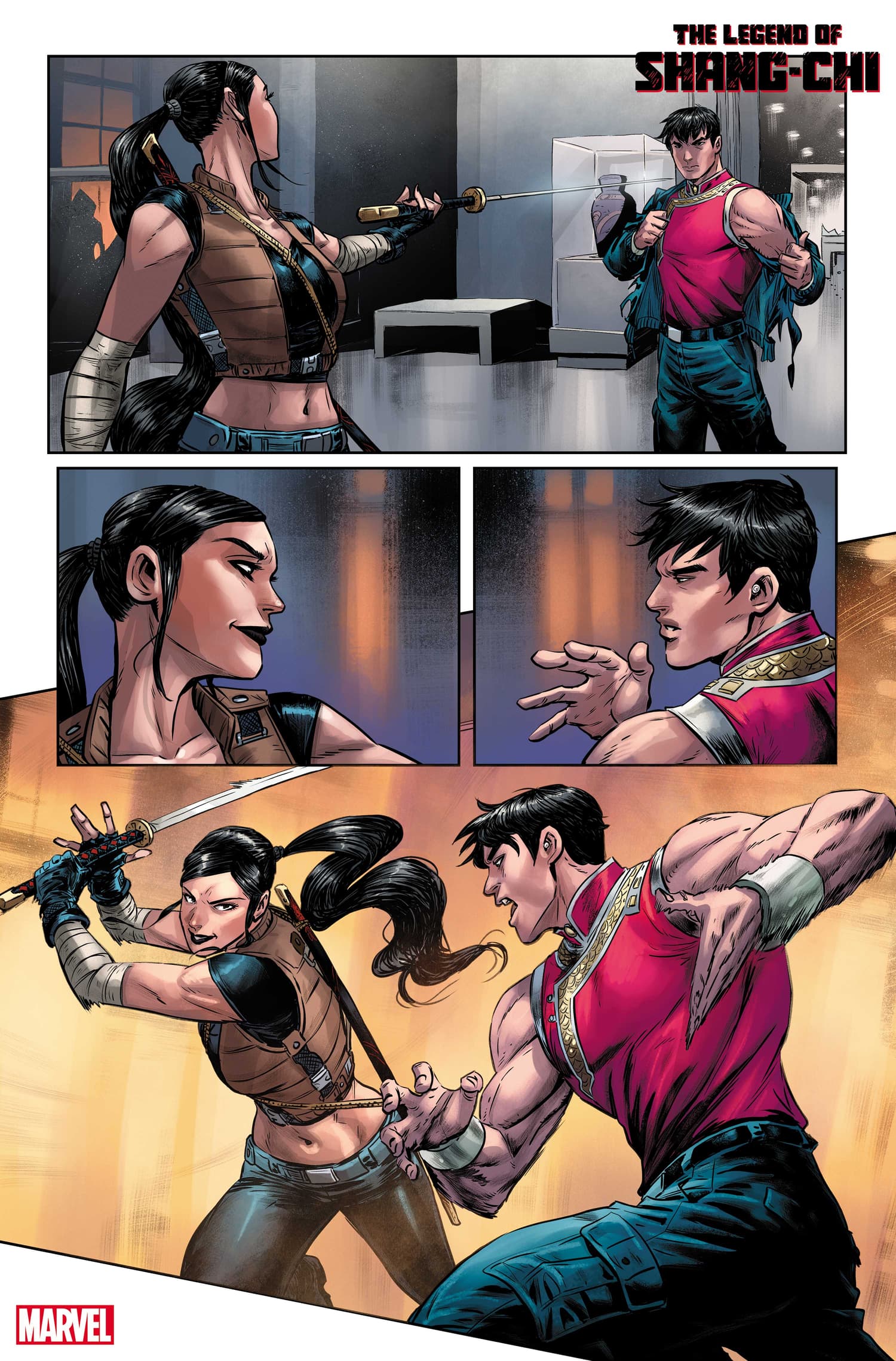 THE LEGEND OF SHANG-CHI #1 art by Andie Tong with colors by Rachelle Rosenberg