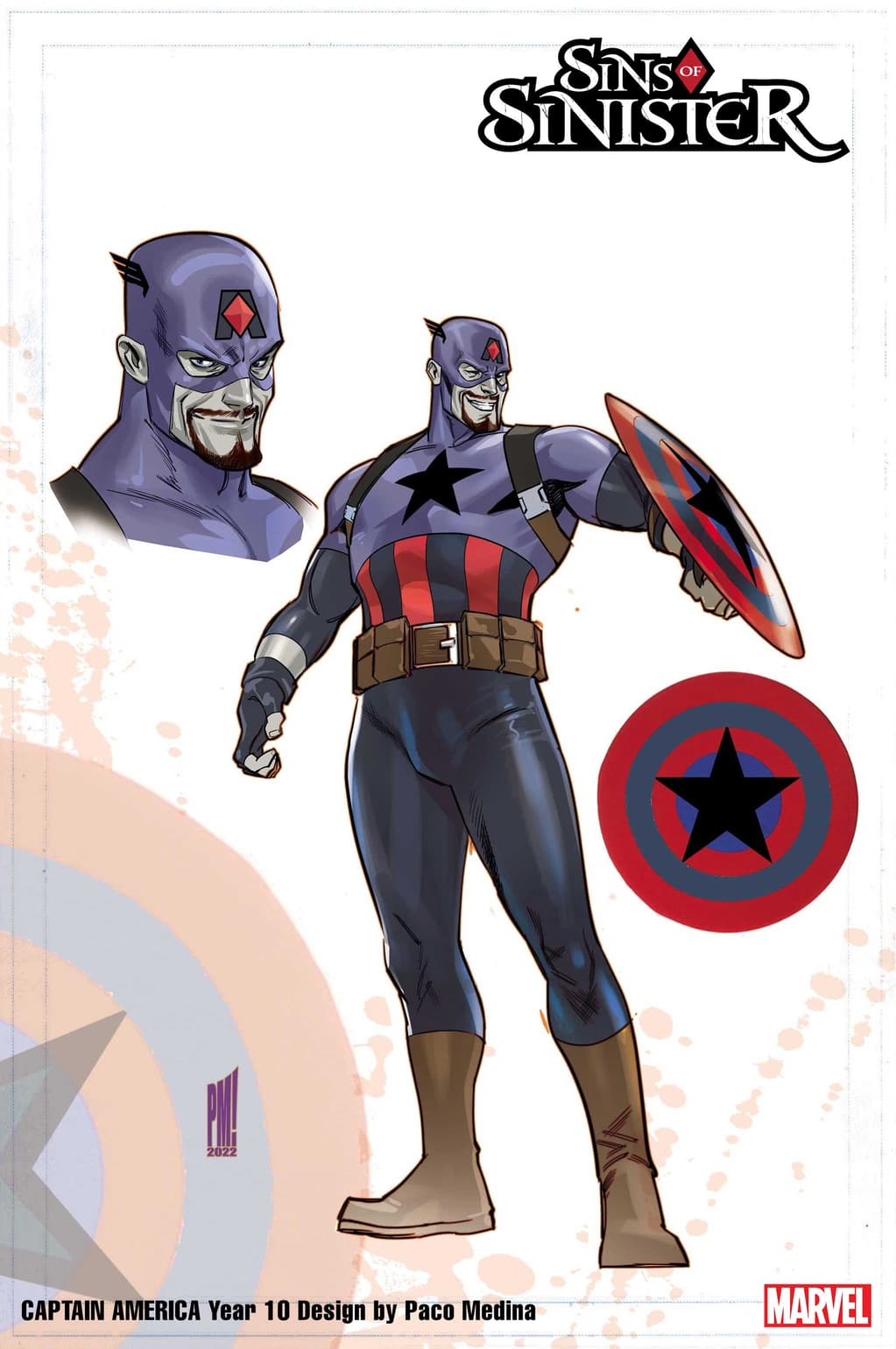 Sins of Sinister Year 10 Captain America Design