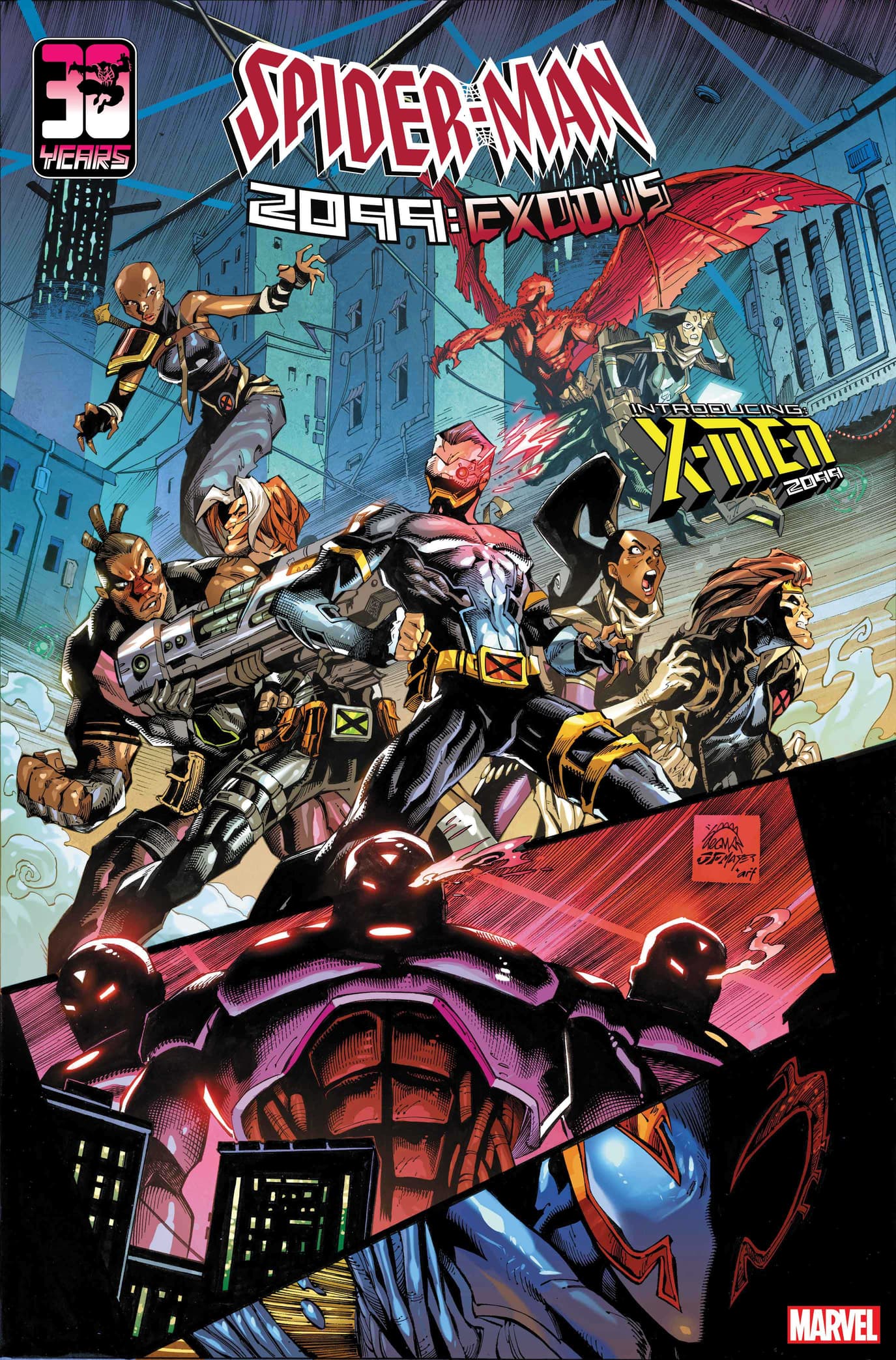 Spider-Man 2099: Exodus #5 Cover by Ryan Stegman, JP Mayer, & Arif Prianto.