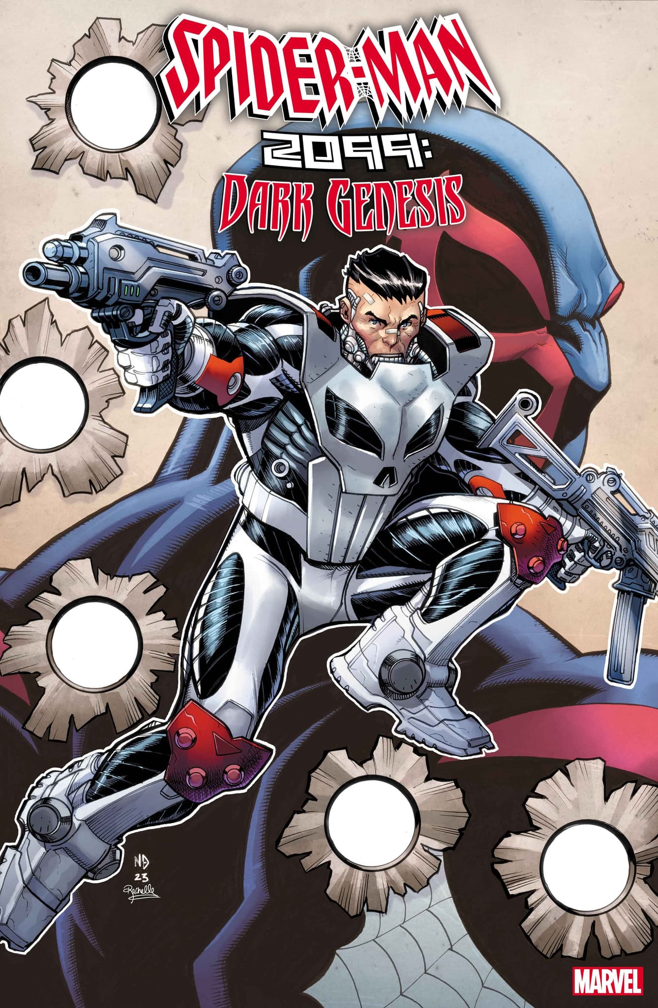 SPIDER-MAN 2099: DARK GENESIS #3 cover by Nick Bradshaw