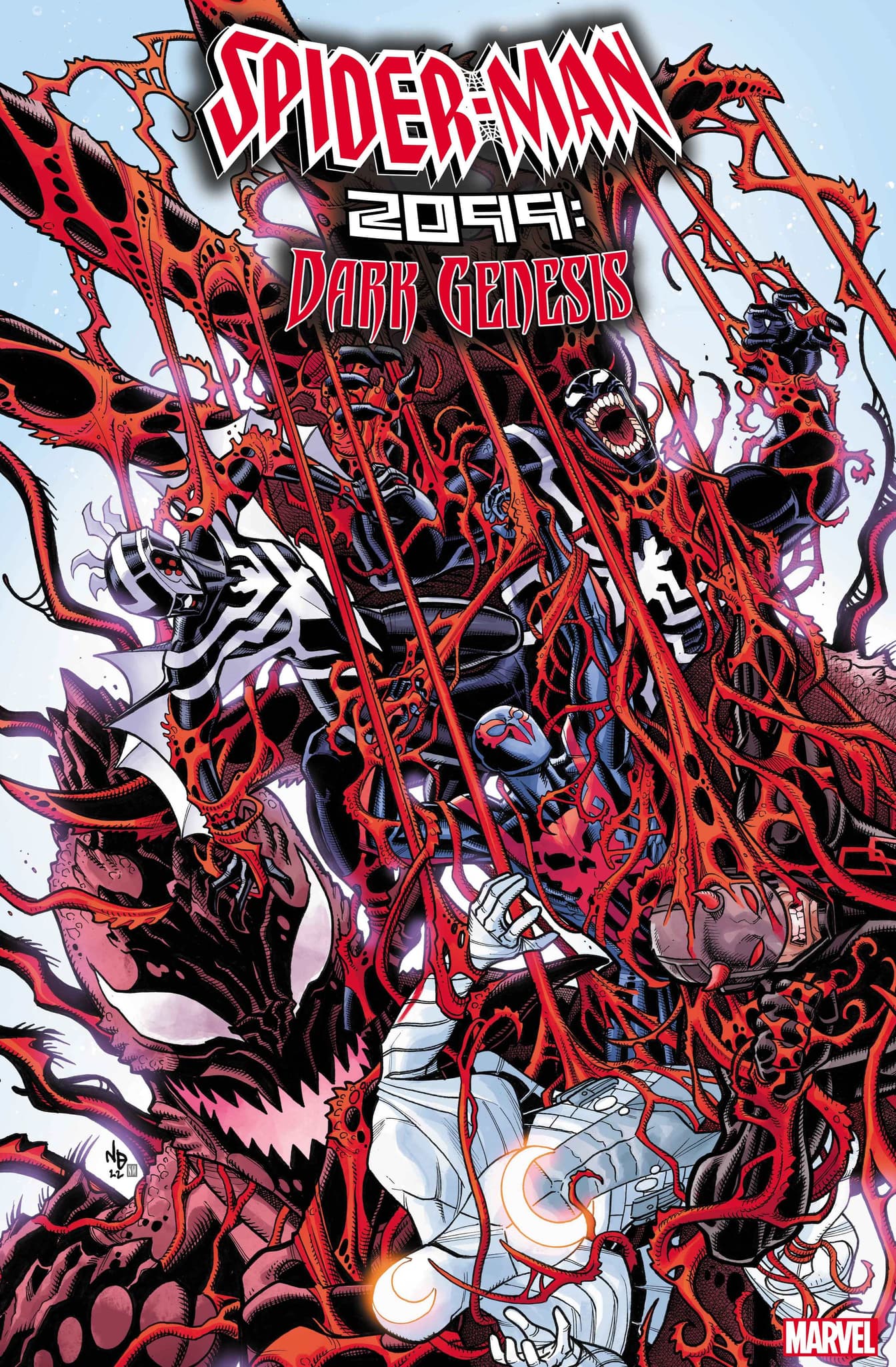 SPIDER-MAN 2099: DARK GENESIS #4 cover by Nick Bradshaw