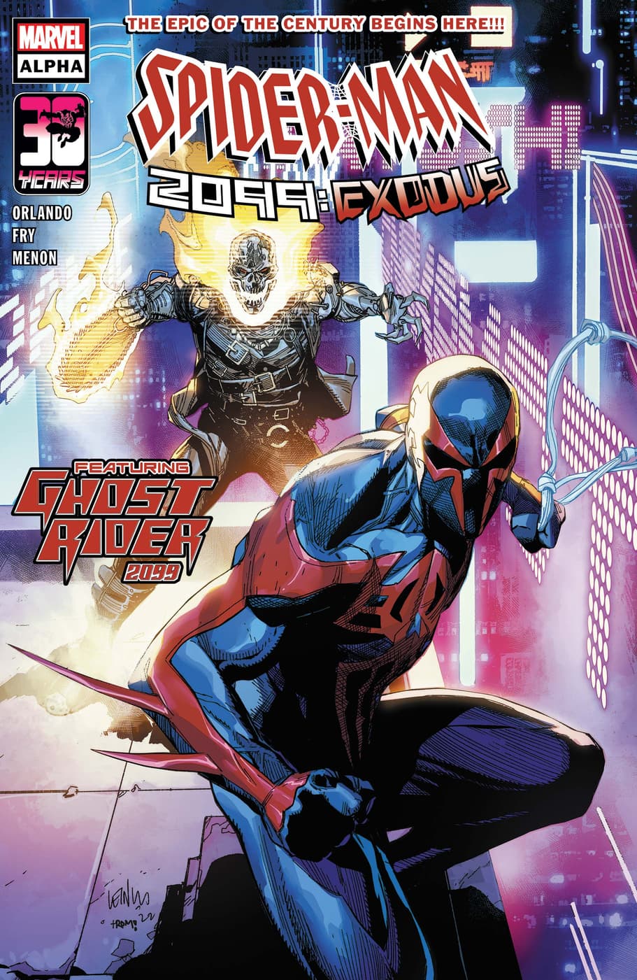 SPIDER-MAN 2099: EXODUS ALPHA #1 main cover by Leinil Francis Yu