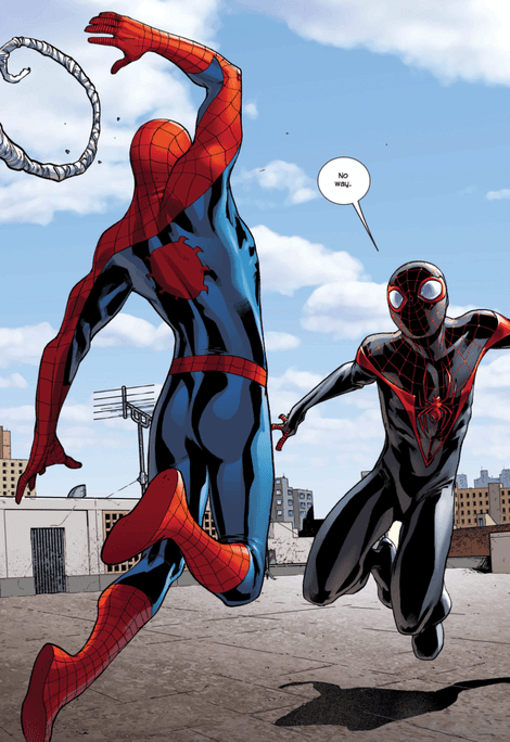 SPIDER-MEN (2012) #1 interior art by Sara Pichelli