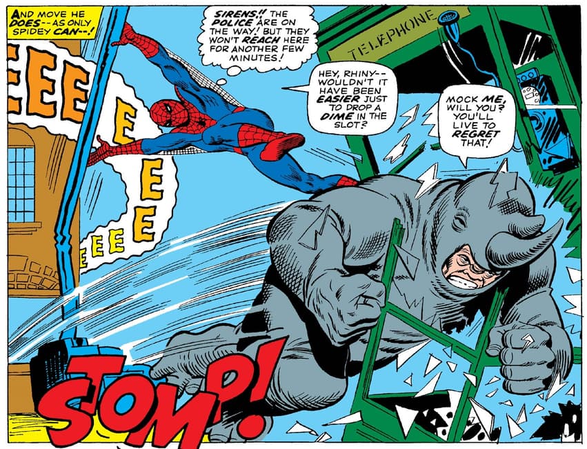 Interior to THE AMAZING SPIDER-MAN (1963) #41 by Romita Sr. with additional inks by Mike Esposito. 