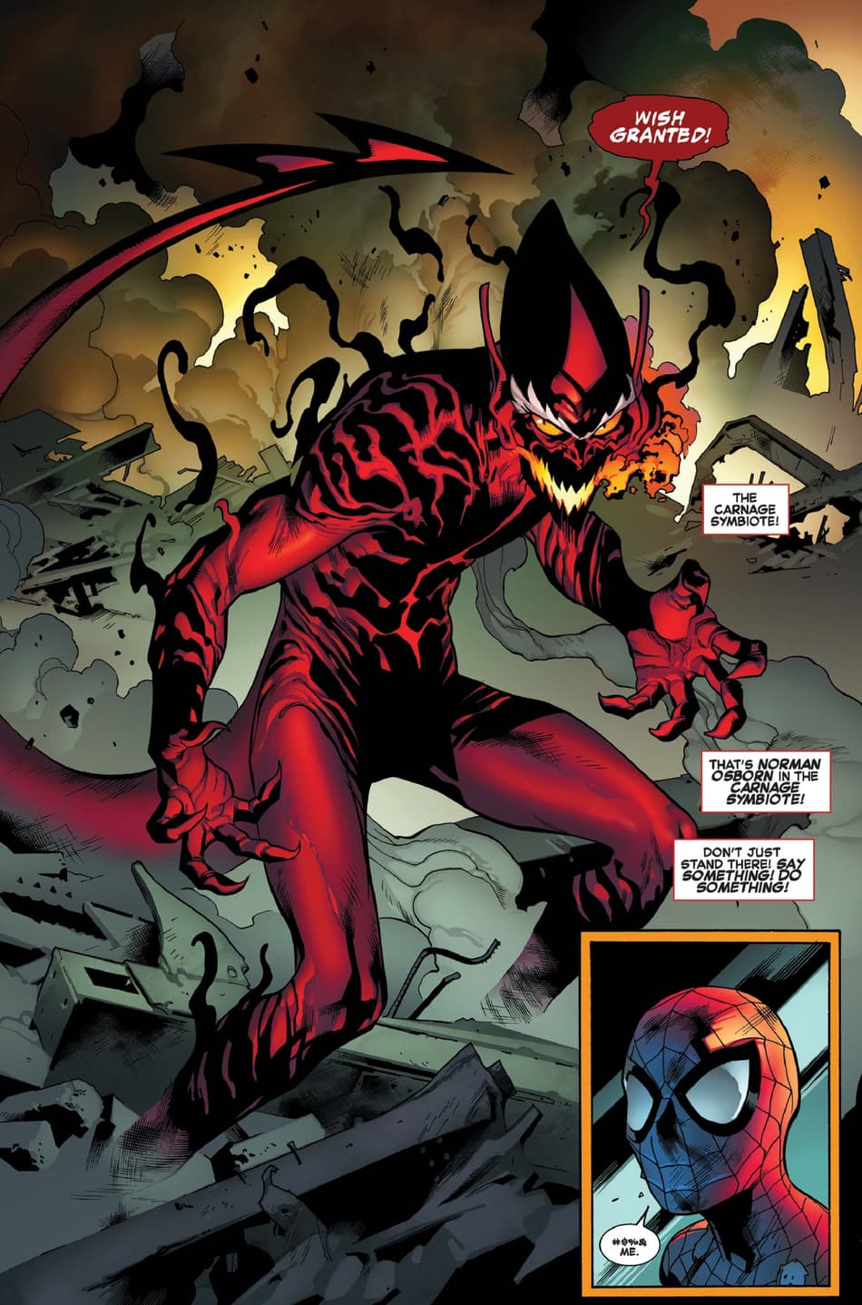 Enter the Red Goblin in THE AMAZING SPIDER-MAN (2015) #798.