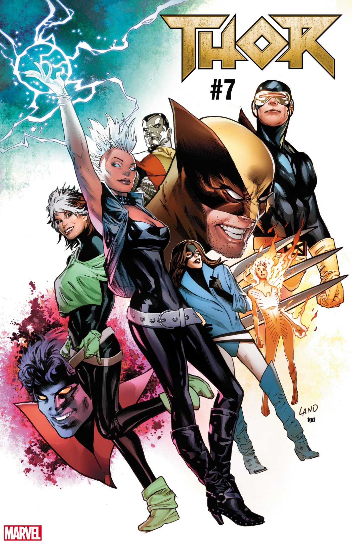 THOR #7 / UNCANNY X-MEN VARIANT COVER by Greg Land