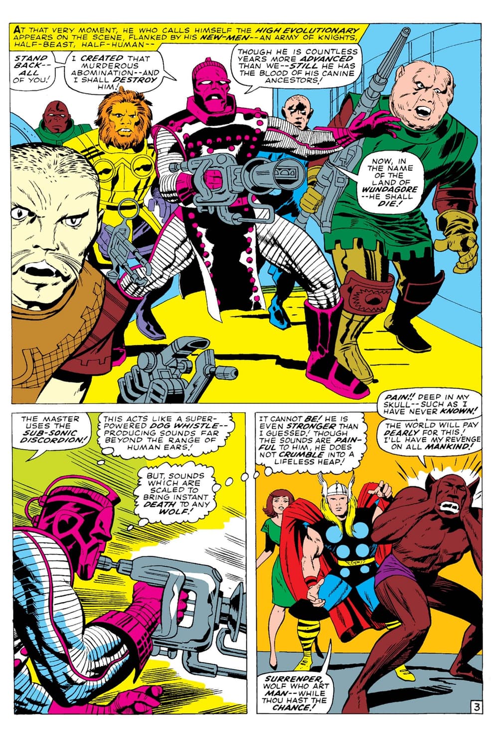 THOR (1966) #134 page by Jack Kirby and Vince Colletta