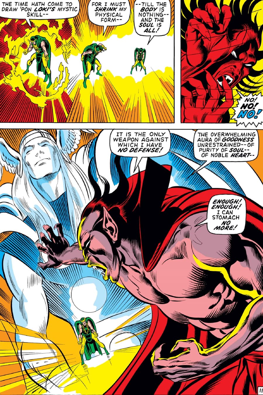 Thor parts with his body in THOR (1966) #181.