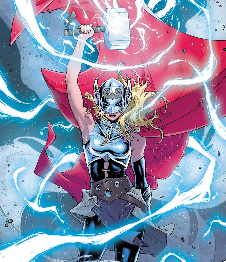 Jane Foster as the God of Thunder in Thor (2014) #1.