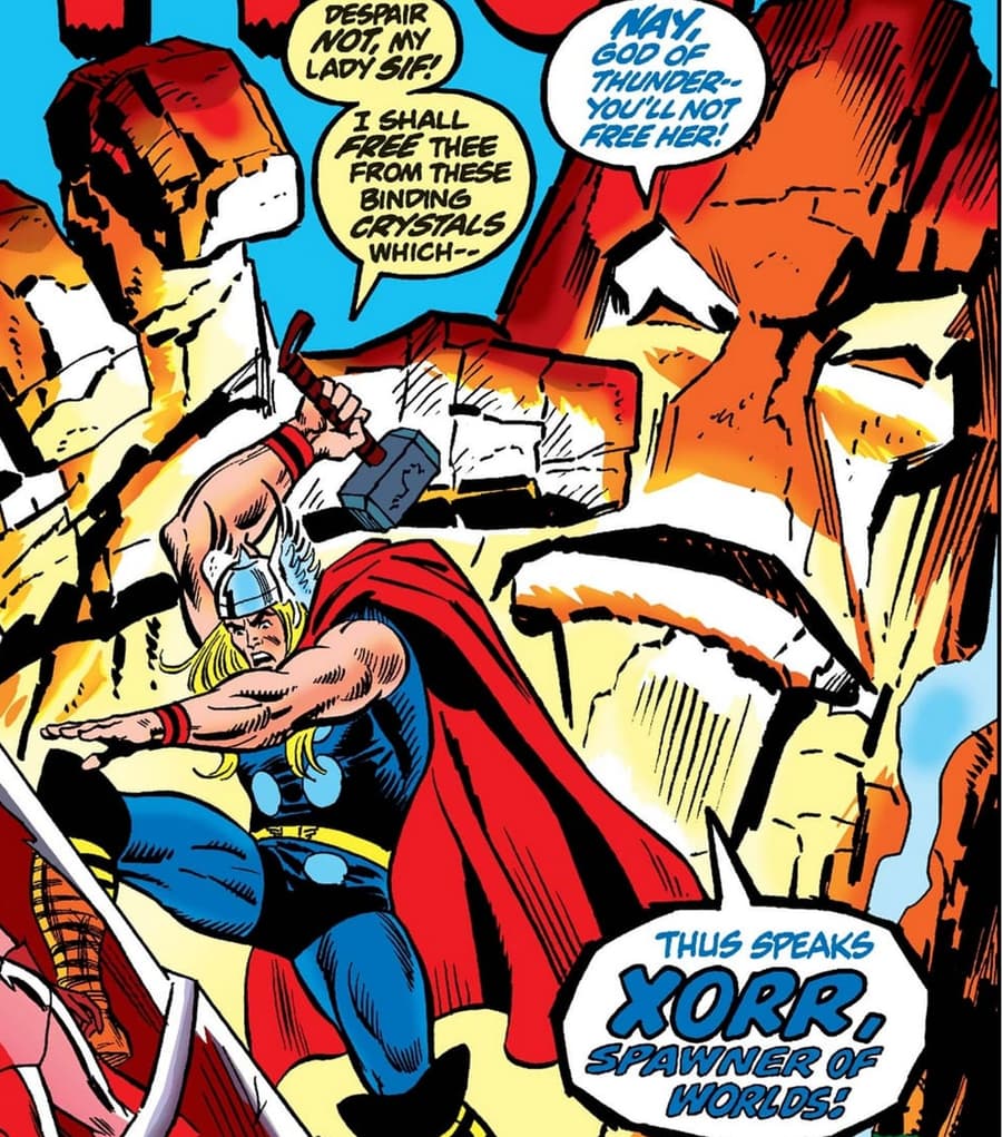 Xorr, the God Jewel on the cover of THOR (1966) #215 by Sal Buscema