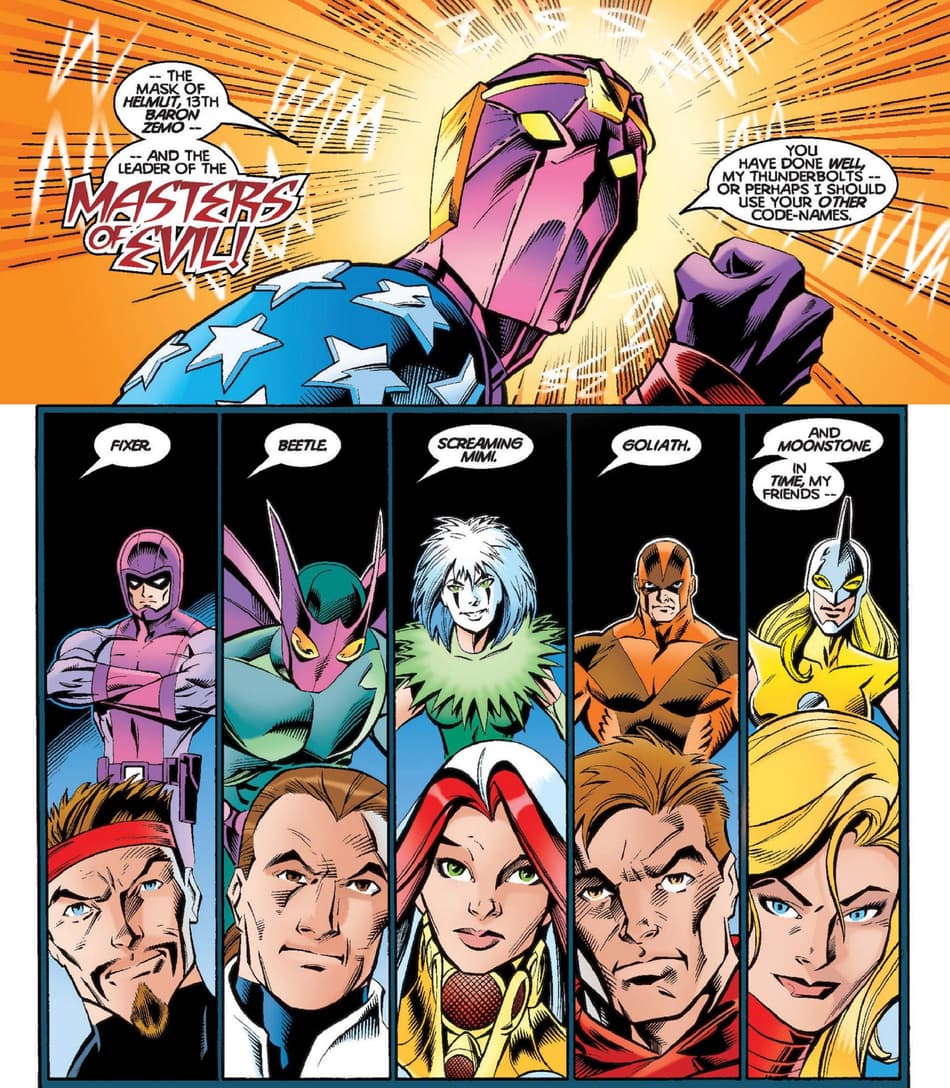 The epic reveal in THUNDERBOLTS (1997) #1.