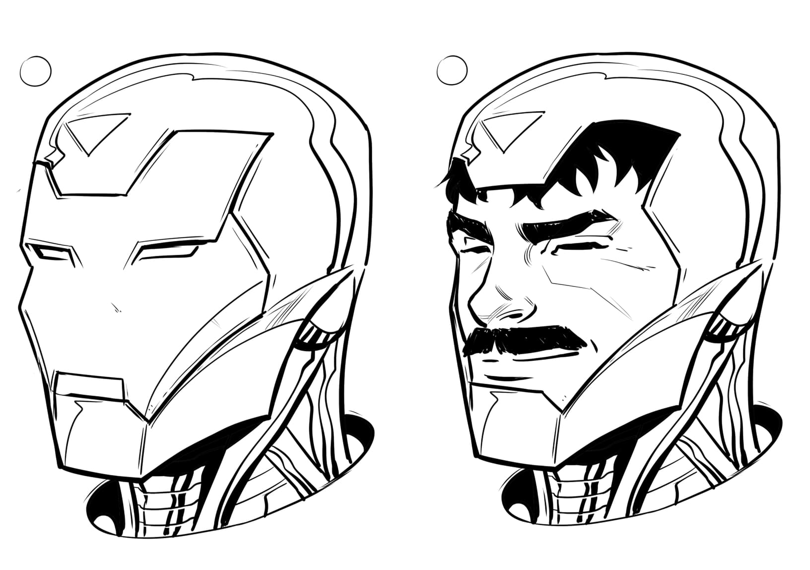 How To Draw Iron Man Marvel