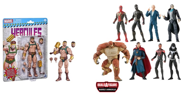Marvel Legends – Hercules, Marvel Legends – Spider-Man Figures with Armadillo Build A Figure
