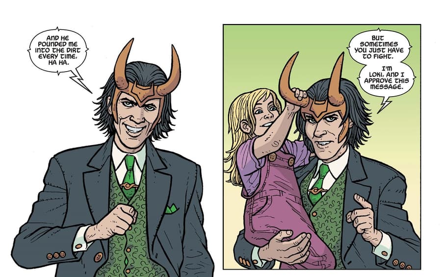 Loki at a press conference referencing the Hulk.