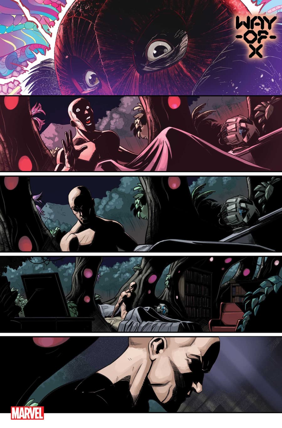 WAY OF X #1 preview interiors by Bob Quinn with colors by Java Tartaglia
