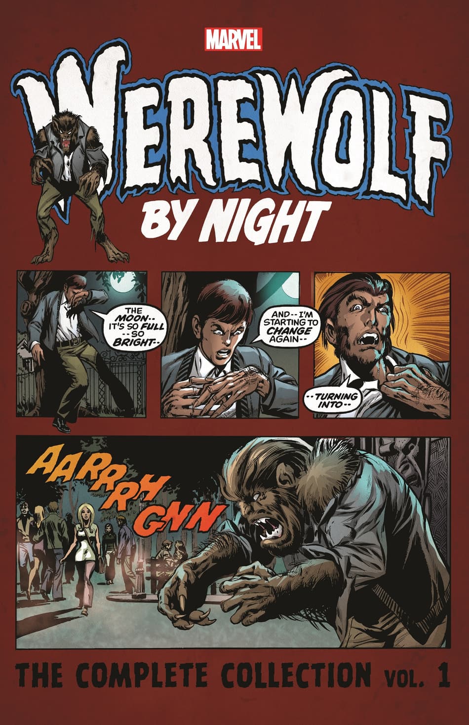 cover to WEREWOLF BY NIGHT: THE COMPLETE COLLECTION VOL. 1.
