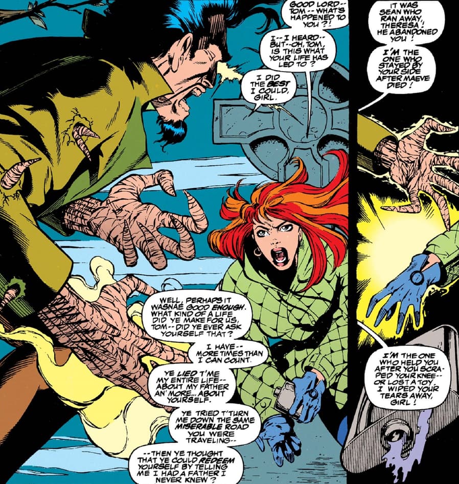 Theresa confronts her "uncle" in X-FORCE (1991) #31.