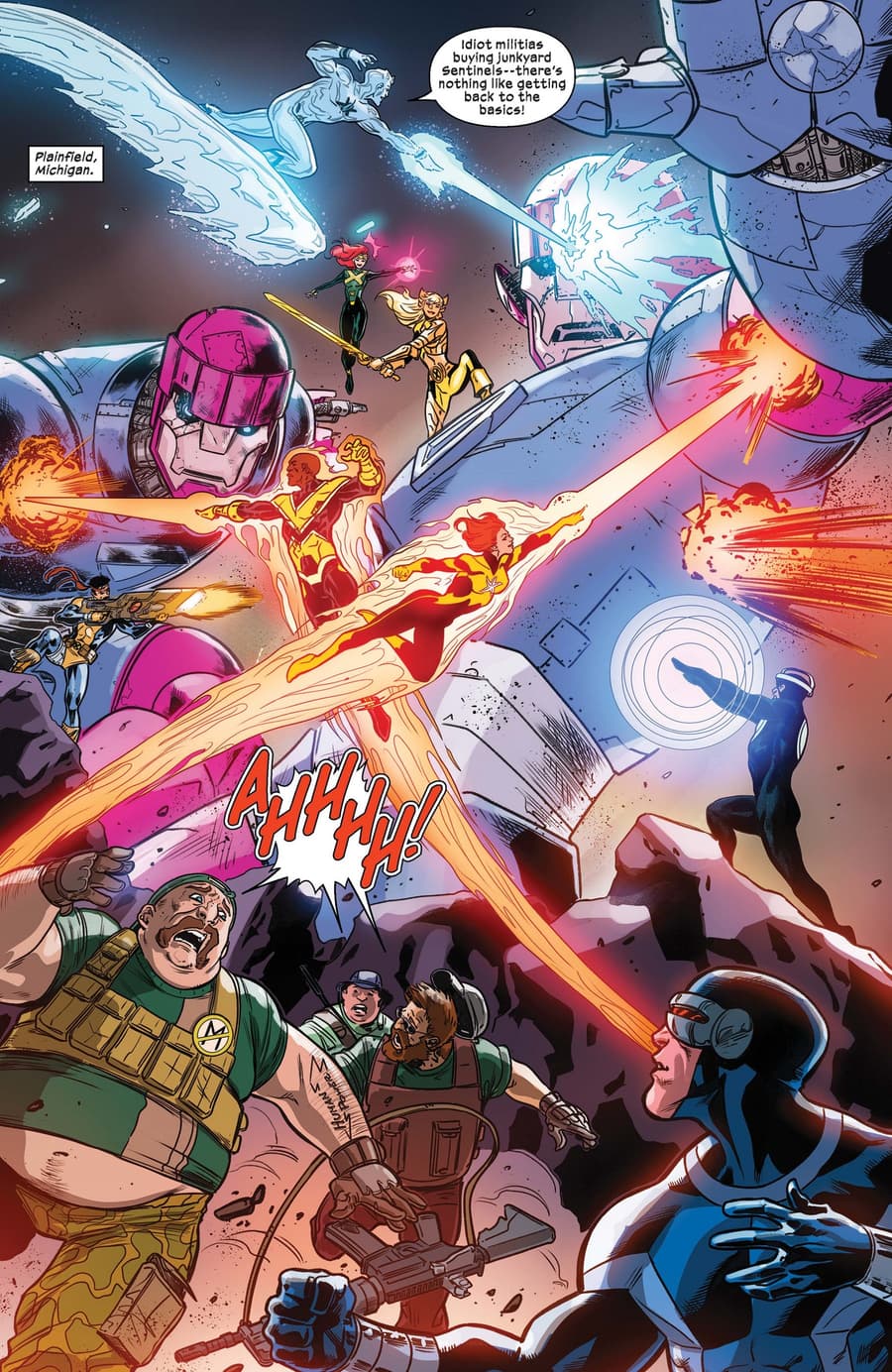 Preview from X-MEN ANNUAL (2022) #1 with art by Andrea Di Vito and Sebastian Cheng.