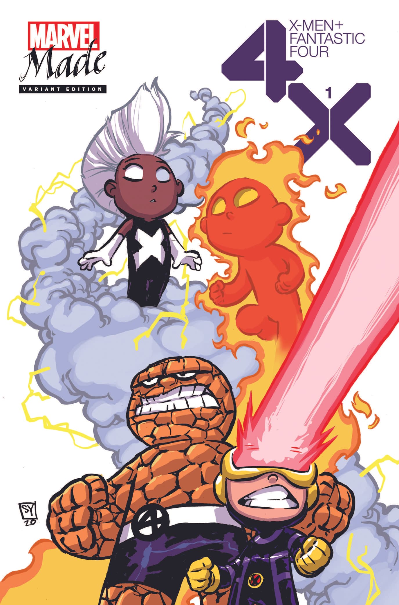 X-Men/Fantastic Four_1_Skottie Young Variant