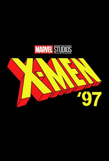 Marvel Studios' X-Men '97 Disney+ Plus TV Show Season 1 Logo on Black