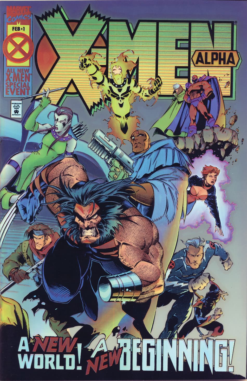 Cover to X-MEN: ALPHA (1995) #1.