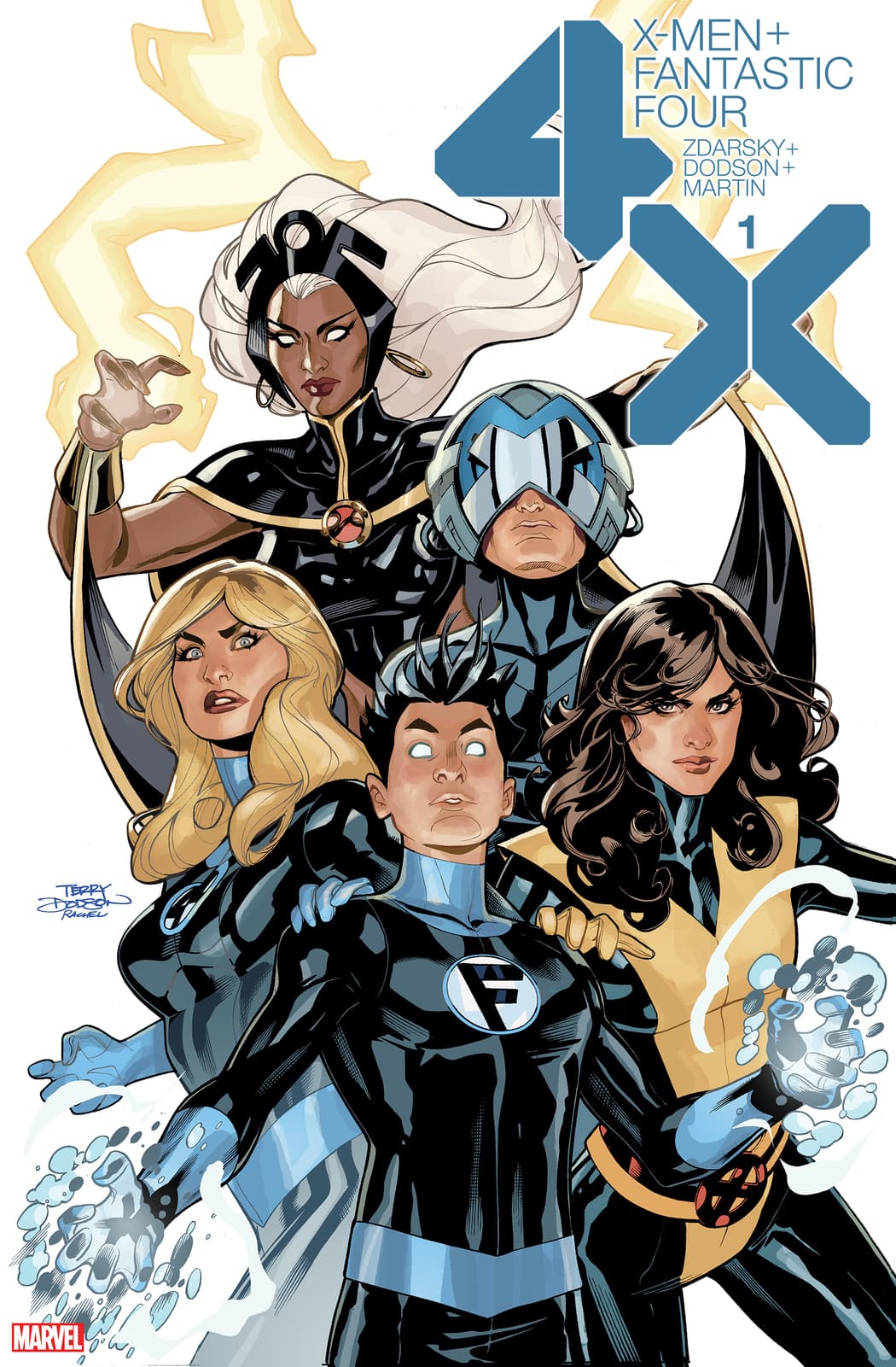 X-MEN/FANTASTIC FOUR #1 cover by Terry Dodson and Rachel Dodson