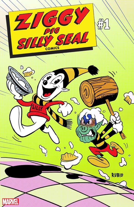 ZIGGY PIG – SILLY SEAL COMICS #1 Variant Cover by Bobby Rubio