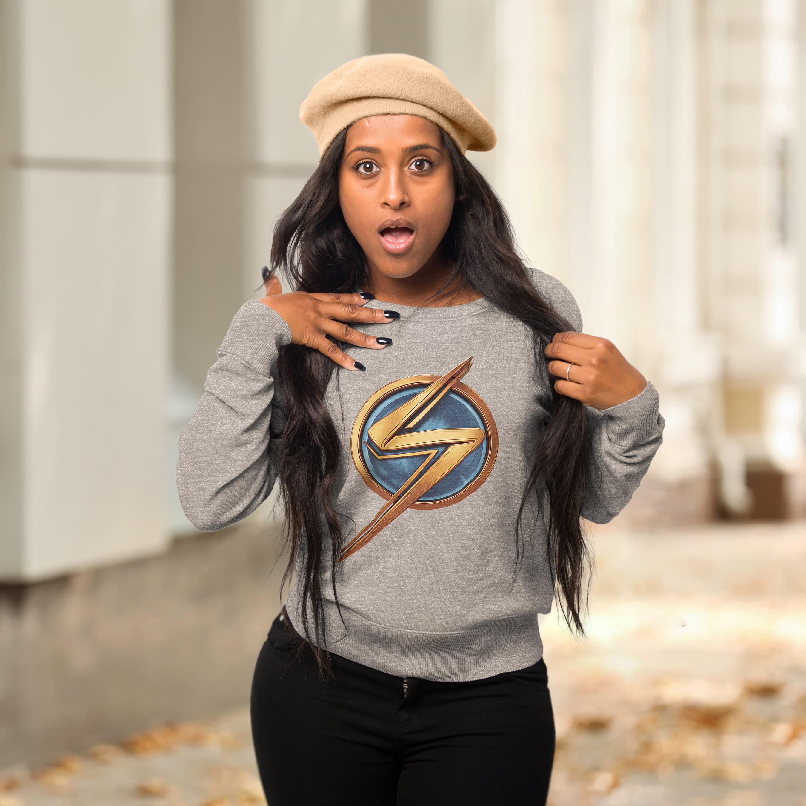 Visiter la boutique MarvelMarvel Studios Ms Marvel Kamala Khan Hero Superpowers Sweatshirt 