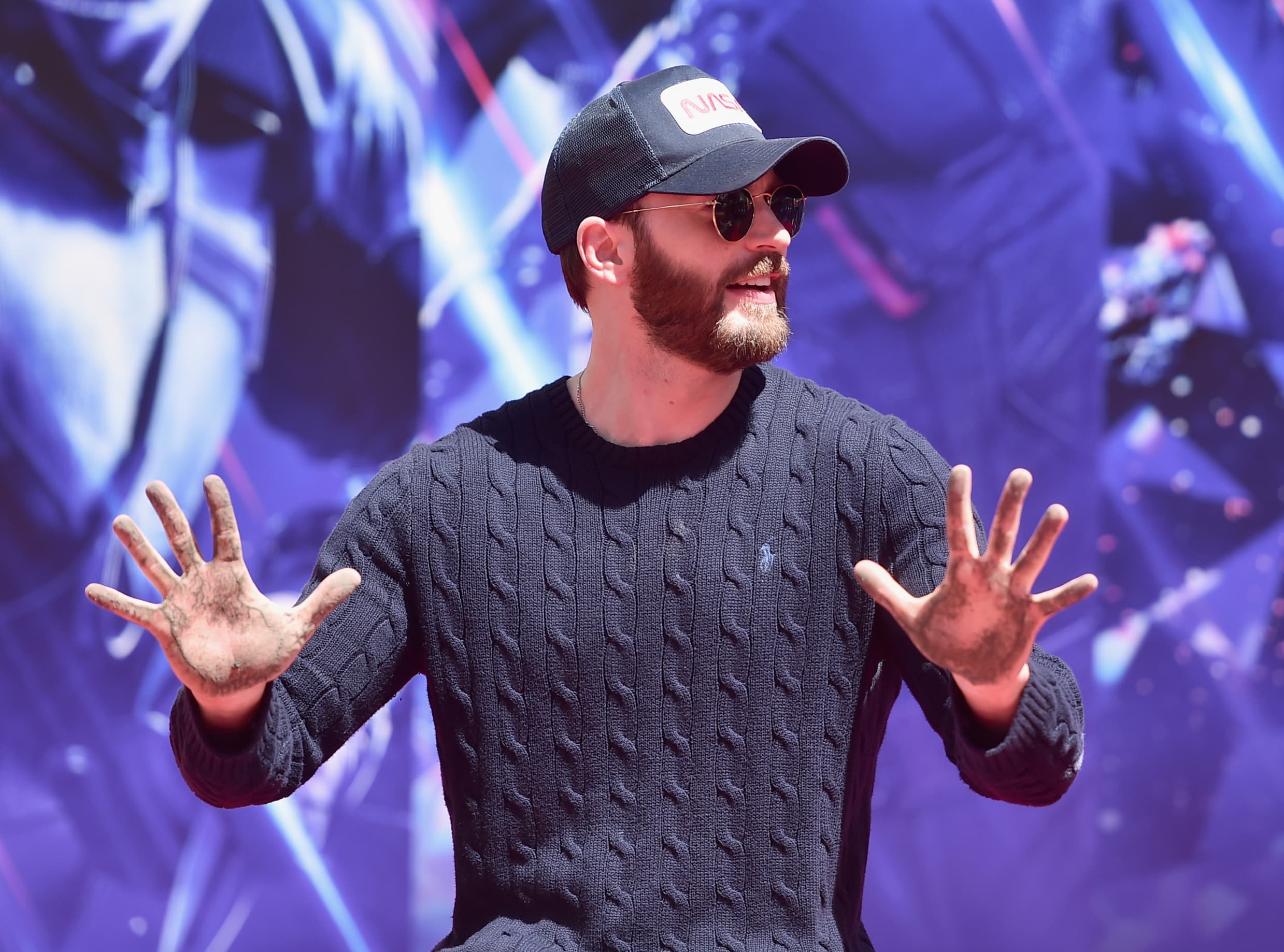 'Avengers: Endgame' Stars Place Handprints in Cement