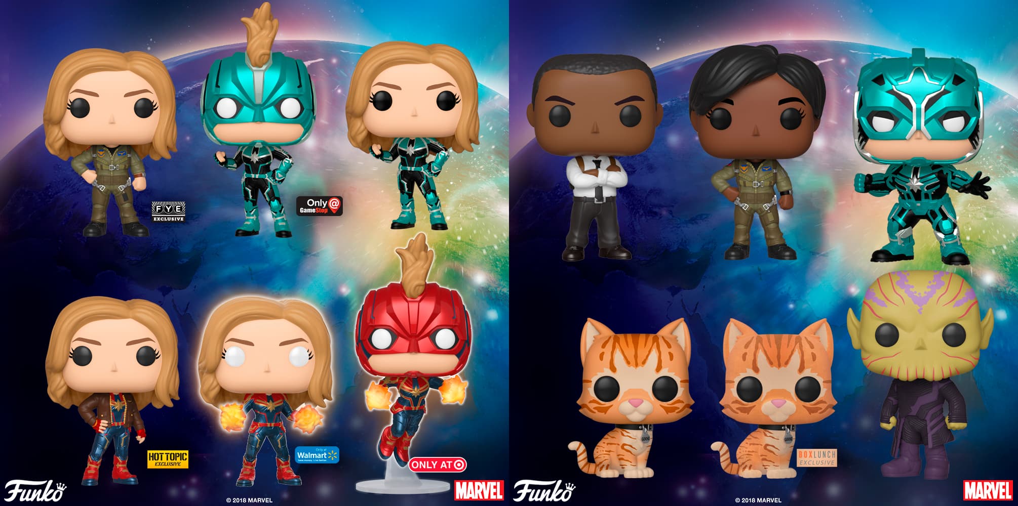 Captain Marvel POP! Figures