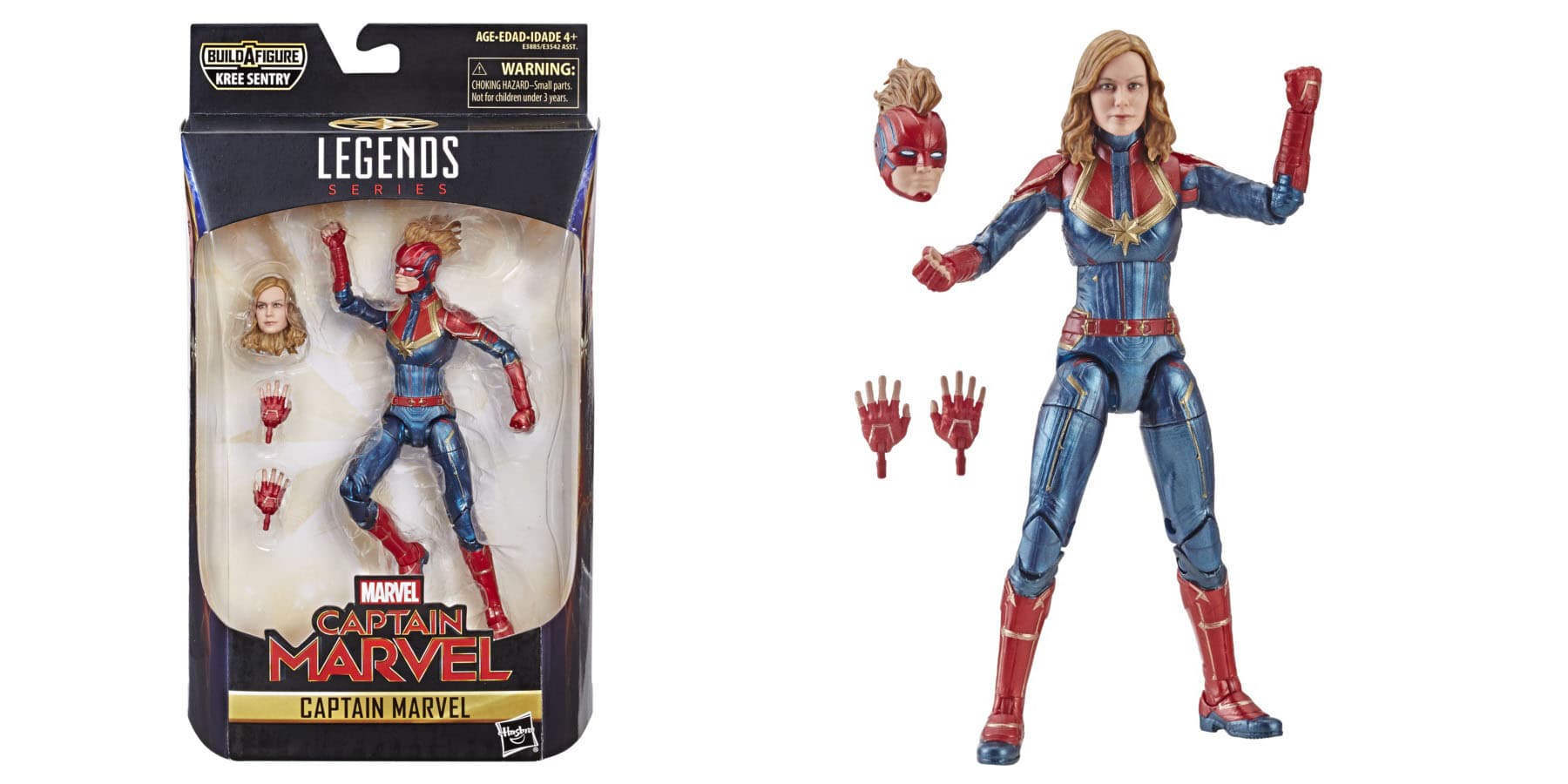Captain Marvel Legends Series 6 inch build a figure line MIB! 