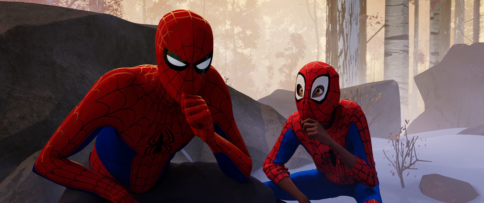  Spider Man Into The Spider Verse Stars On Miles Morales And Peter 