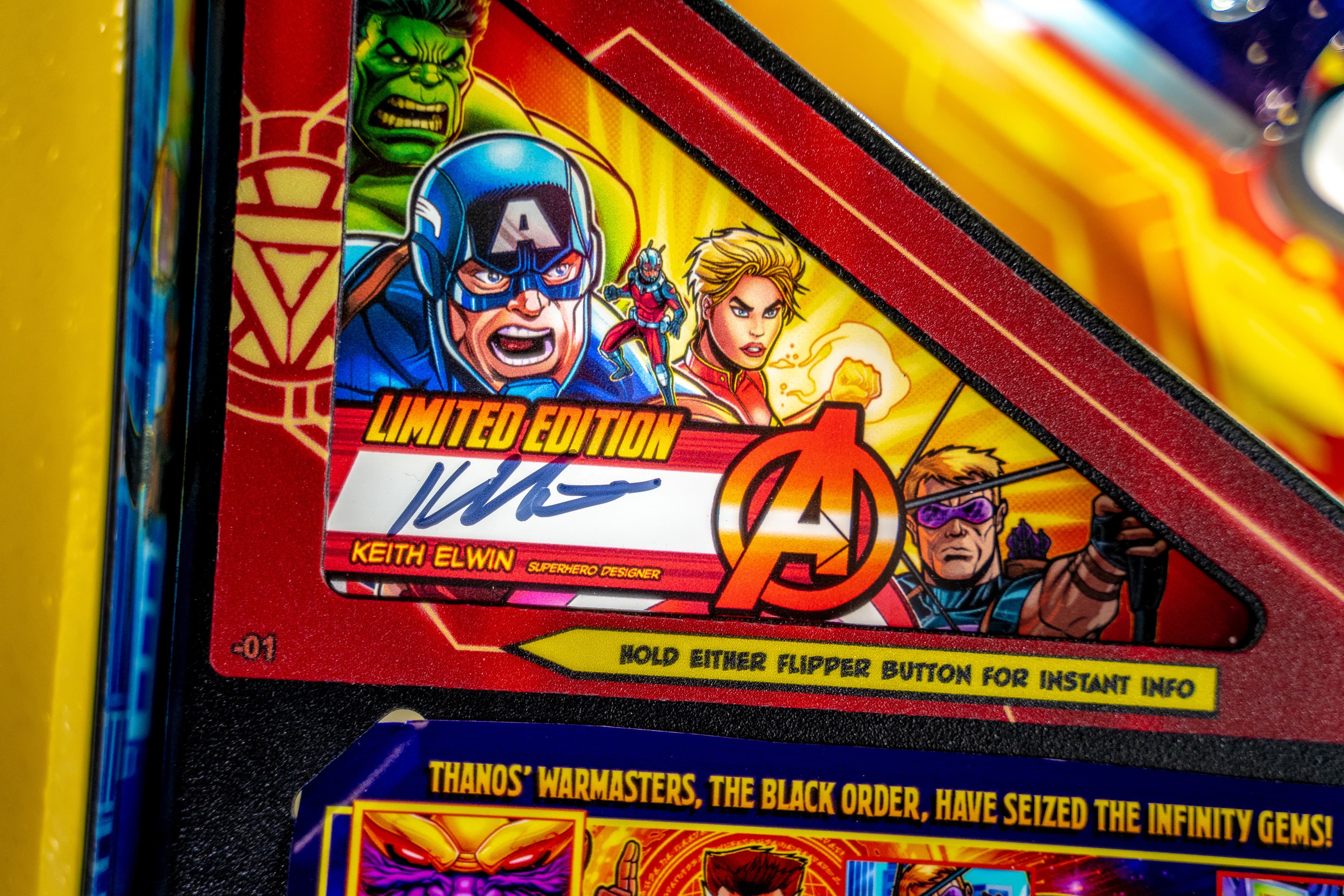 AVENGERS: INFINITY QUEST pinball Limited Edition Model