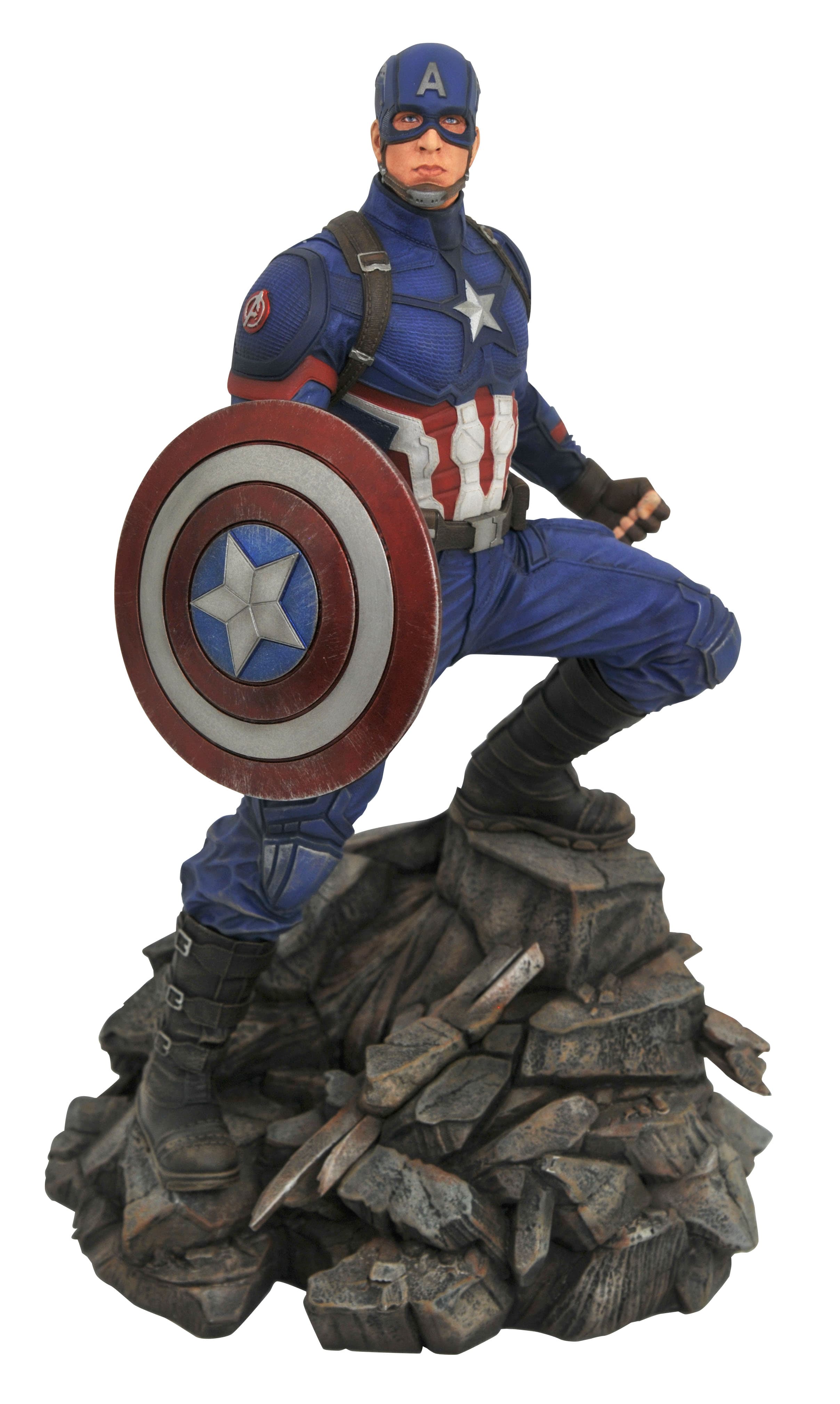 Captain America Limited Edition Collector Set Marvel Retro 8" 3 Figures Diamond 