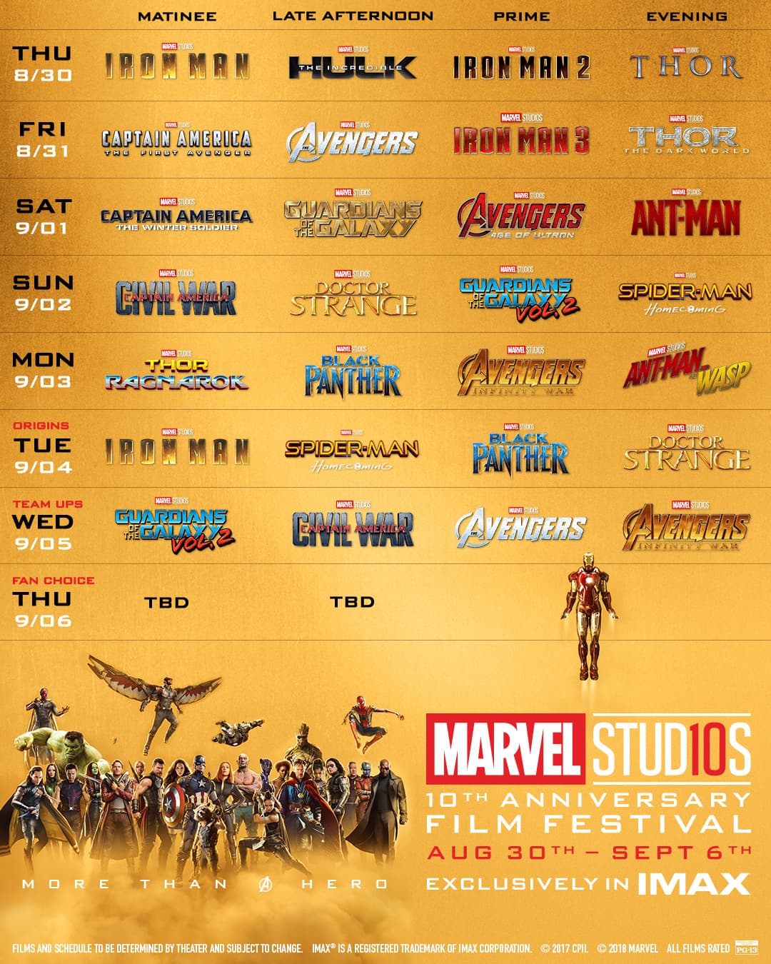 marvel release dates