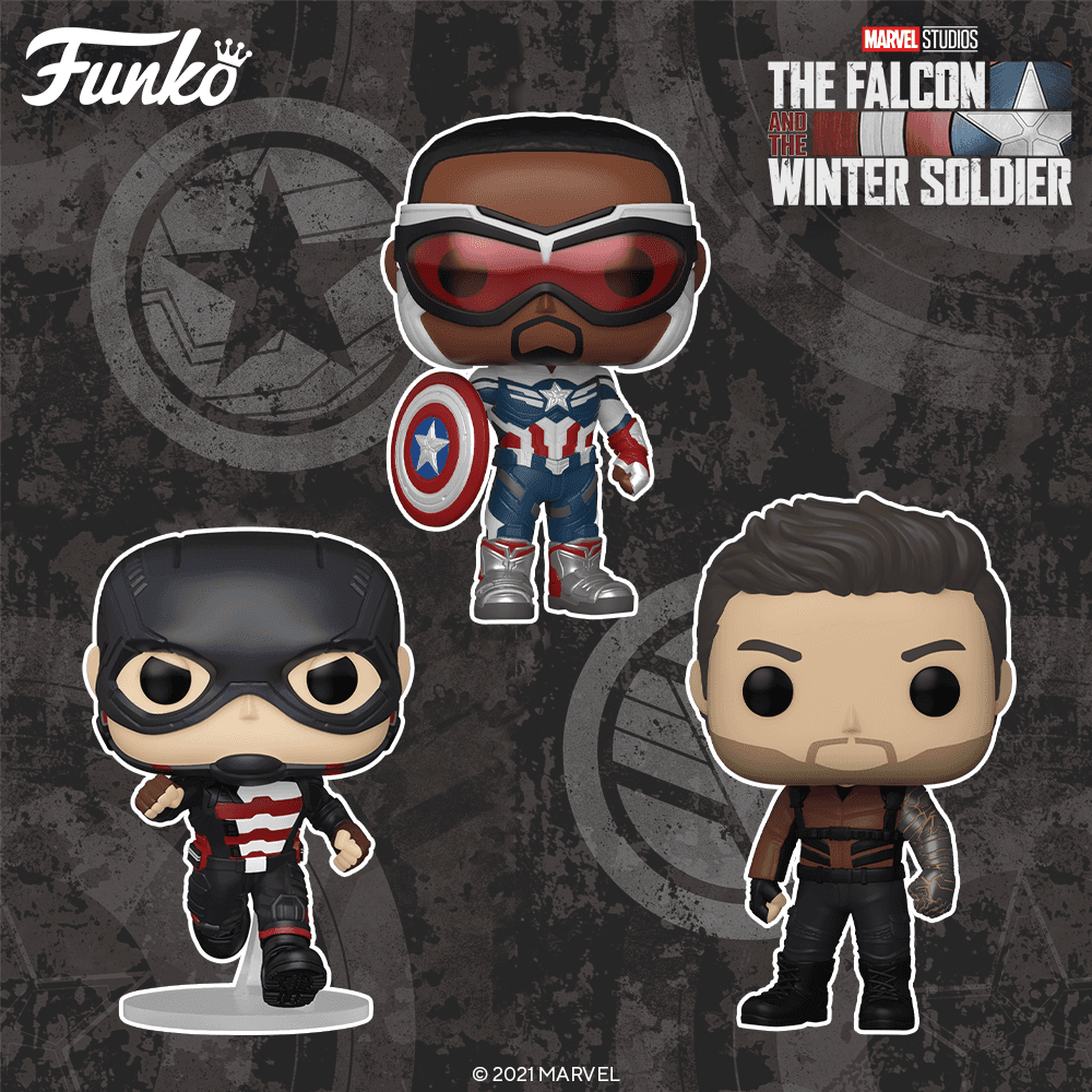 Standard 3.75 inches POP Funko Marvel: The Falcon and The Winter Soldier Winter Soldier Multicolor 